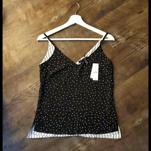 White House Black Market Willa Reverse Print Cami